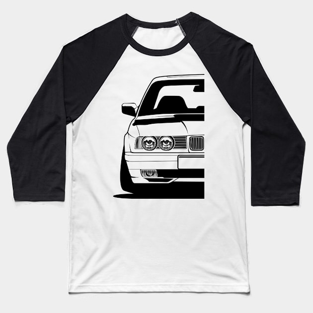 E34 Baseball T-Shirt by BlueRoller